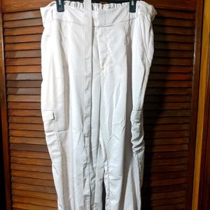 Express silk cargo pants